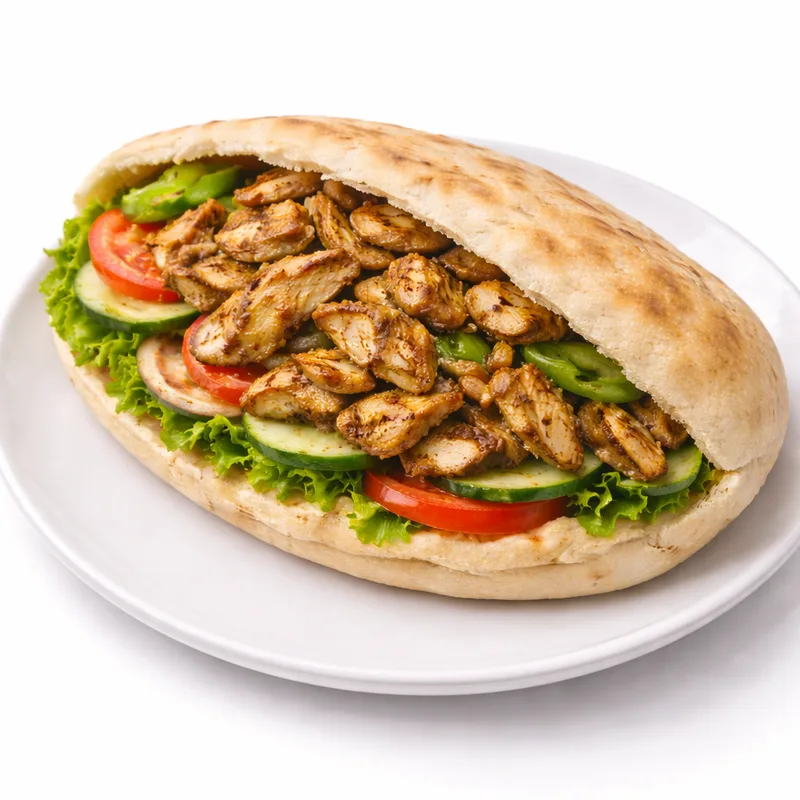 Shawarma pita — aito shawarma pitaleivässä Fudis House Espoossa